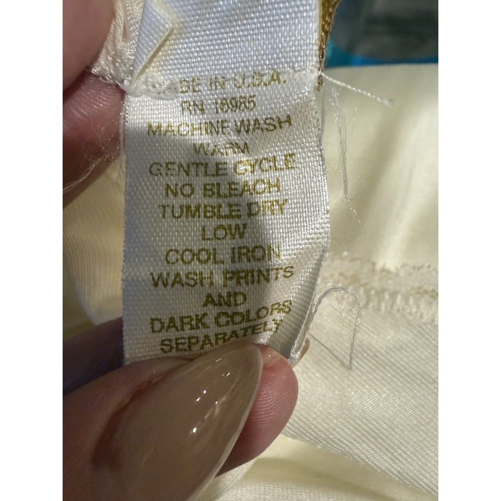 Vintage Victoria's Secret Gold Label Bridal Robe Embellished Slip Gown Ivory - Picture 12 of 16